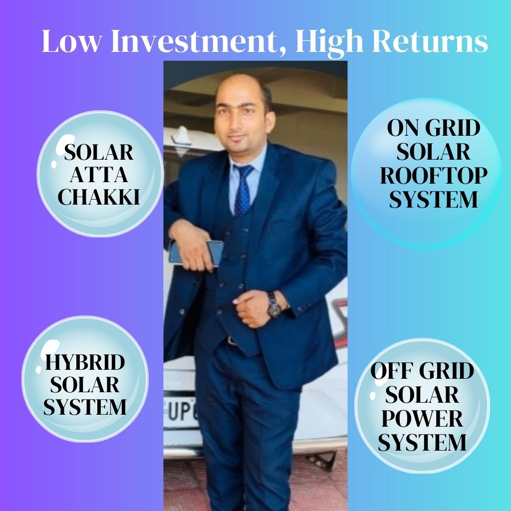 Happy customer after solar installation in Ghazipur