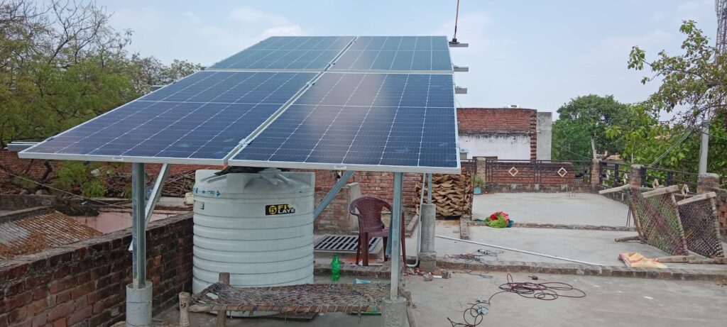 2kW solar system rooftop for small home India